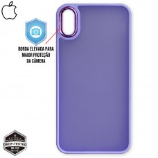 Capa iPhone XS Max - Clear Case Fosca Light Purple